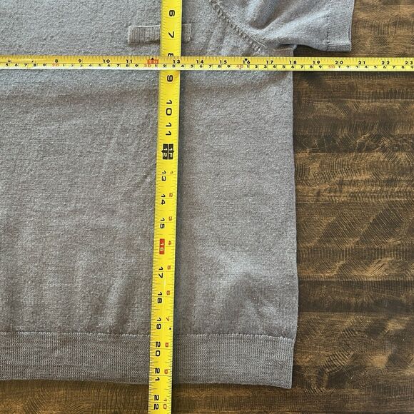 Pendleton Short Sleeve Merino Wool Sweater‎ Shirt Womens Sz XS Gray Pocket Top - Picture 8 of 8